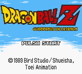 Dragon Ball Z - Guerreros de Leyenda (Spain) Title Screen
